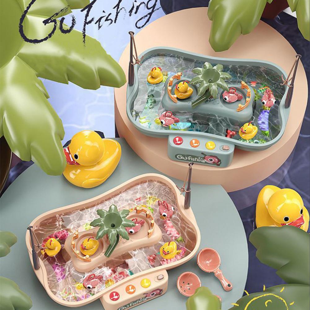Kreative Interessante Elektrische Interessant Kunststoff Interaktive Spielen Angeln Spiel Wasser Spielzeug einstellen