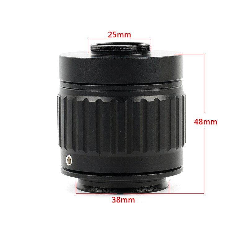 Adaptador de enfoque de lente ajustable para cámara, tipo de adaptador de montaje en C para microscopio estéreo Trinocular, 1x0,35x0,5 x