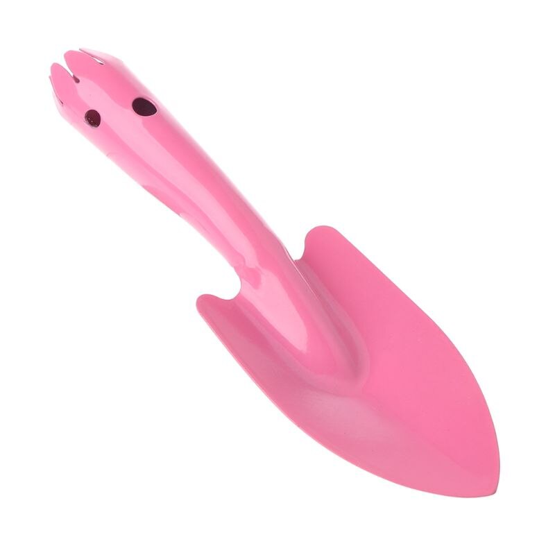Mini herramienta de mano para jardín pala para jardinería, pala de mano de Metal para jardín, suelo de flores, herramienta de pala para niños: Rosa