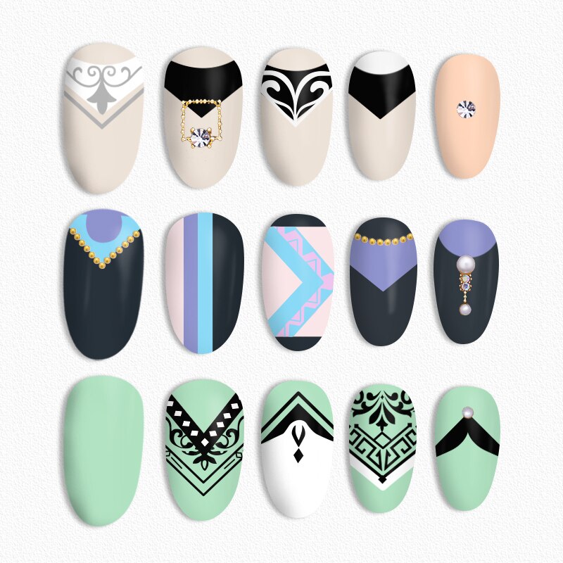 Geboren Pretty Franse Stijlen Stempelen Plaat Afbeelding Rechthoek Schilderen Plaat Stempel Template Nail Art Decoratie