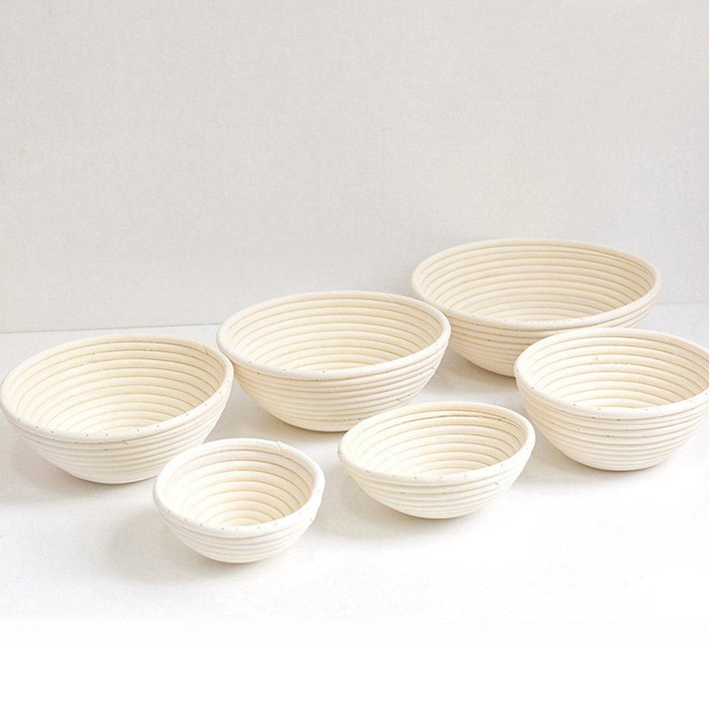 Rattan Banneton Bread Proofing Proving Baskets Set Round /Oval Natural Rattan Fermentation Basket Dough Wicker Rattan DIY Tool