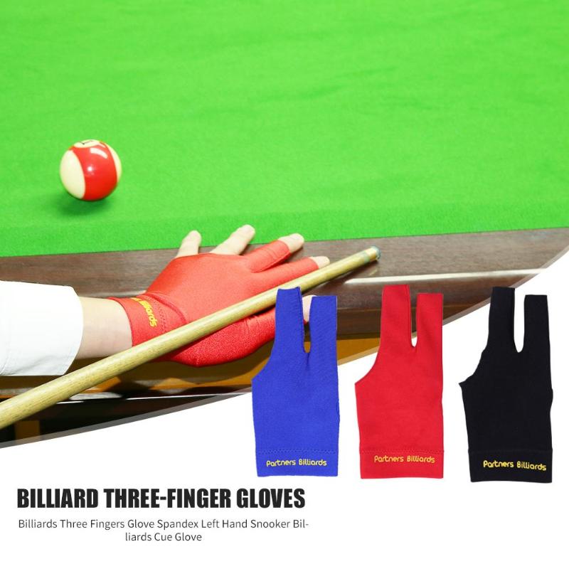 Biljart Drie Vingers Handschoen Linkerhand Snooker Biljart Handschoen Gratis Grootte