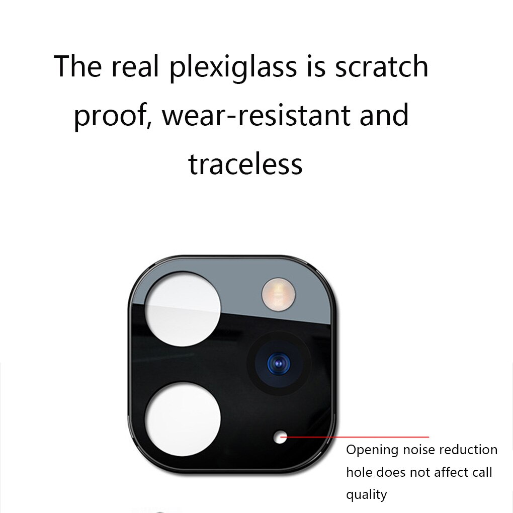 1/2 pcs Replacement For iPhone X/XS/XSMAX Alloy Modified for 11Pro 11 PRO MAX Cover Camera Change Sticker Camera Protective