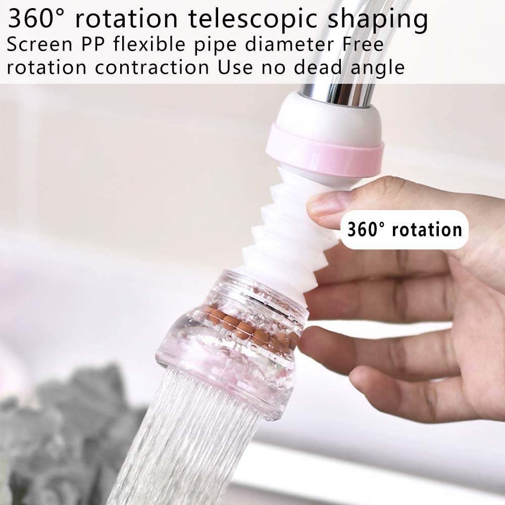 360 Rotate Anti Splash Faucet Filter Water Saving Kitchen Sink Faucet Sprayer Flexible Rotatable Kitchen Tap Nozzle Torneiras