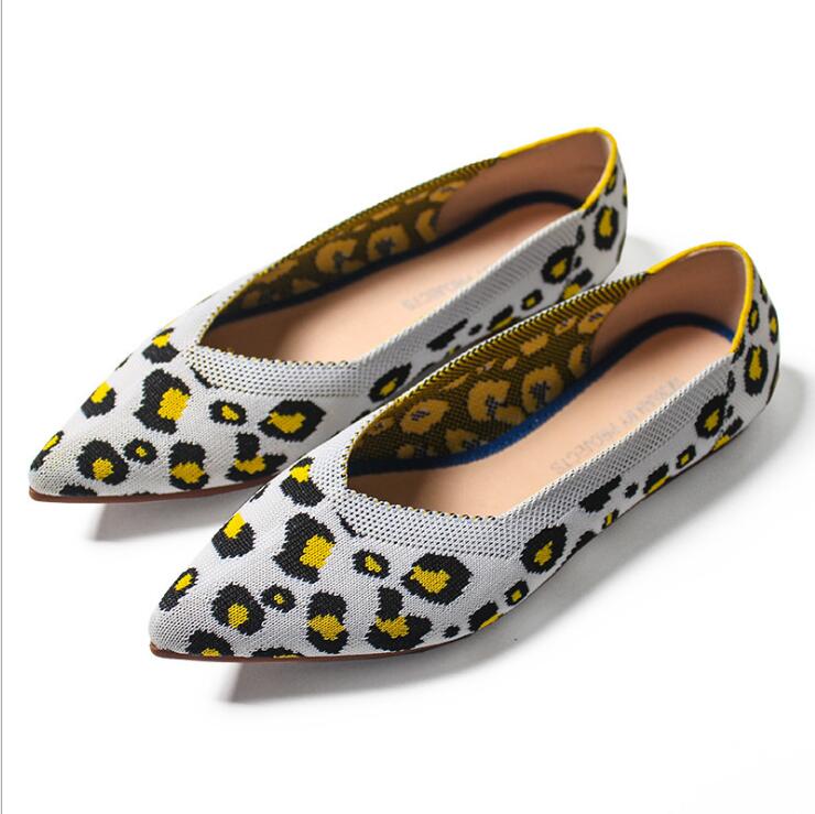 Female Pointy ballet slip-on loafers soft sole 3d wool knitted pregnant moccasins women boat shoes casual espadrilles flats: 1 / 38