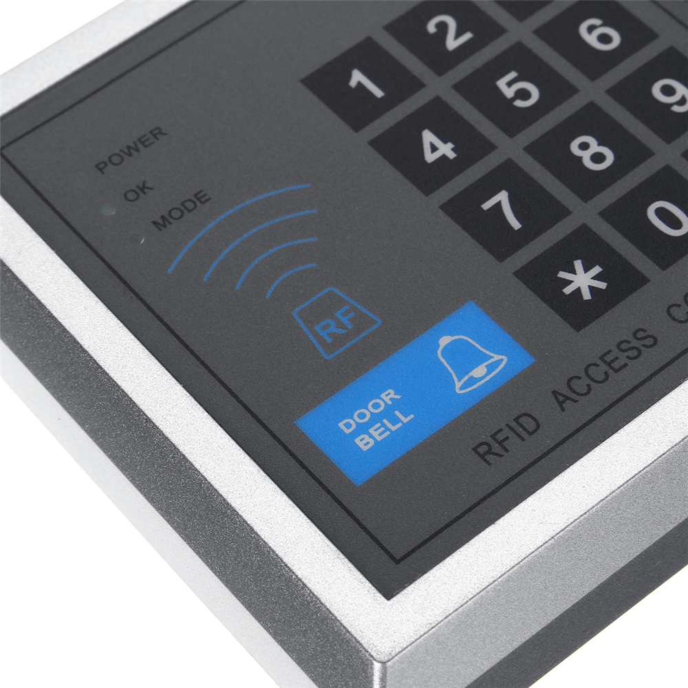 RFID Code Lock with Fingerprint Access Control Swipe Access System Key Set 125KHz for Home Office Security