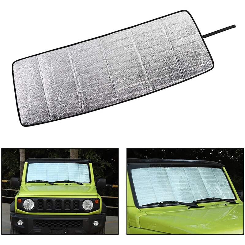 Parasol Auto Zonwering Auto Voorruit Binnen voor VW T-Roc 2017-2022 A11 AC7,360°Rotatie Buigzame as Opvouwbare Beschermer met Auto Zonnescherm Cover UV Block 140 * 79cm