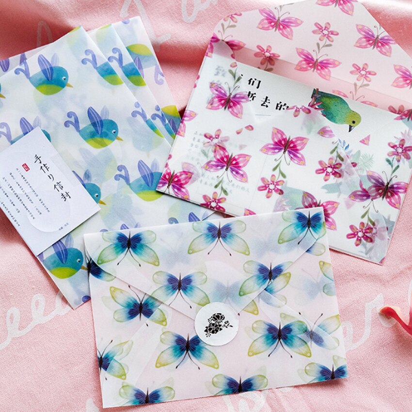 30 pièce papillon enveloppe acide sulfurique papier mariage lettre Invitation 15*10CM