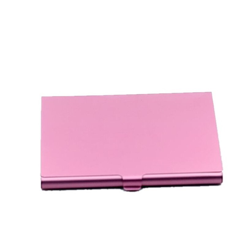 Uformell visittkortsett rustfritt stål aluminiumsholder metallboksdeksel kreditt menn visittkortholder metall lommebok