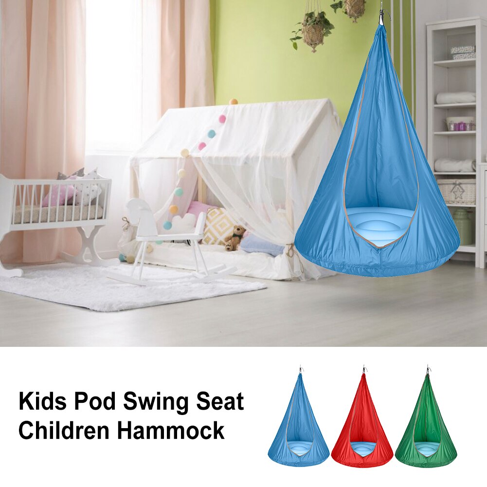 Newportable Swing Thuis Kind Hangmat Stoel Kids Swing Pods Enkele Persoon Outdoor Indoor Alle Seizoen Opknoping Seat