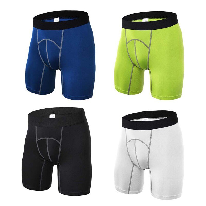 4 farver herre kompression gym sportsshorts fitness atletisk træning hud stram baselag udendørs