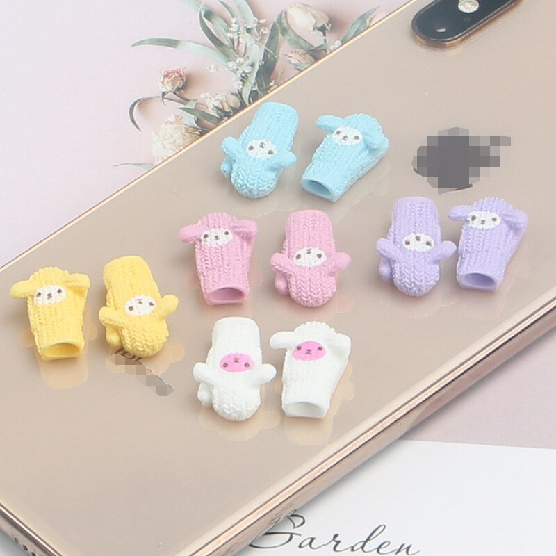 Gants en tricot pour maison de poupée, 20 pièces, Simulation, Miniature, maison de poupée, jeu, cuisine, étui de téléphone, accessoires pour cheveux, bricolage artisanat Scrapbook