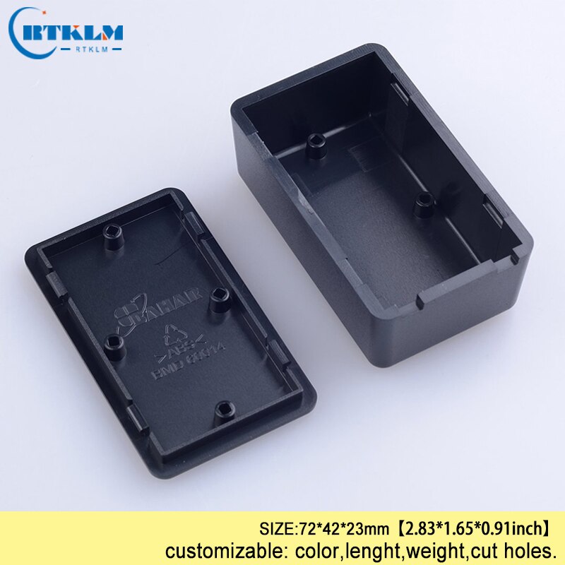 Small DIY project case Plastic enclosure for PCB equipment instrument case ABS plastic junction box desktop enclosure 72*42*23mm