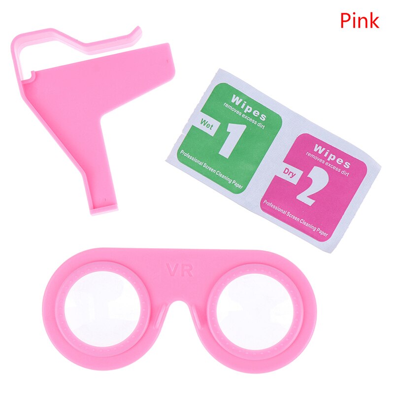 Mini Vouwen Virtual Reality Bril 3D Vr Smartphone Draagbare Ios Android: pink