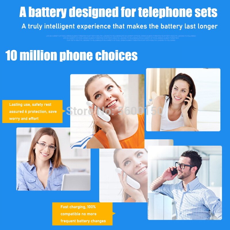 3.6V 850mAh HHR-P104 Cordless Phone Battery Ni-MH HHR P104 TG5242 KX-TG5243 KX-TG5421 KX-TG5451