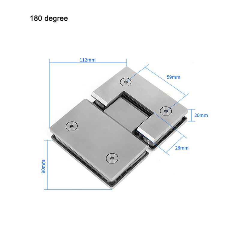 Stainless Steel Hinge for 8-10mm Glass Bracket Glass to Glass Door Hinges Bathroom Shower Door Bracket Glass Door Hinge