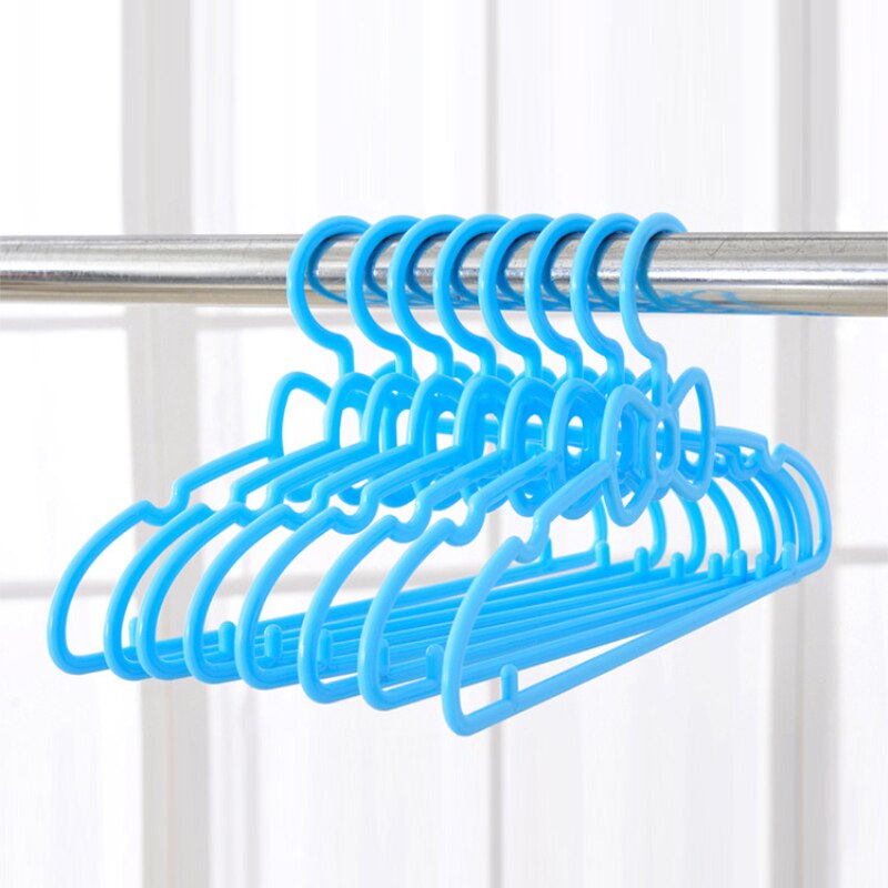 Tendedero 5/10Pc Draagbare Kleerhanger Kids Kinderen Peuter Baby Kleding Jas Plastic Hangers Haak Huishouden Thuis Keuken
