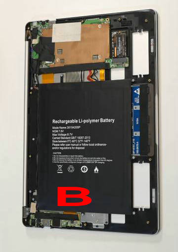 Batterie de avec 7 lignes pour Teclast F7 Plus, 7.6V, 5000mAh, pour tablette Pc