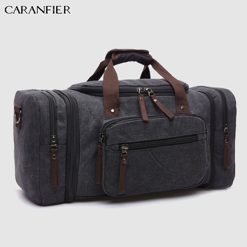 CARANFIER-Bolso de hombro de escalada para hombre, bolsa de lona, plegable, portátil, multifunción, para viaje al aire libre