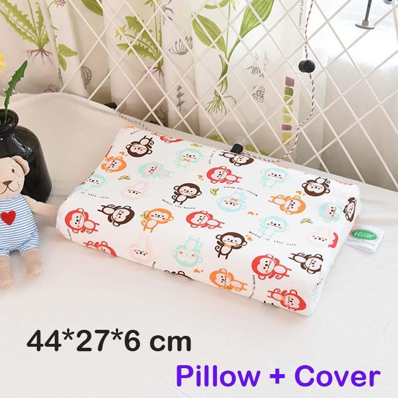 Sb Thailand 100 Natuurlijke Kinderen Latex 2 In 1 Kussen Baby Slapen Bed Orthopedische Kind Zachte Latex Kids Hoofd Hals kussen: monkey pillow