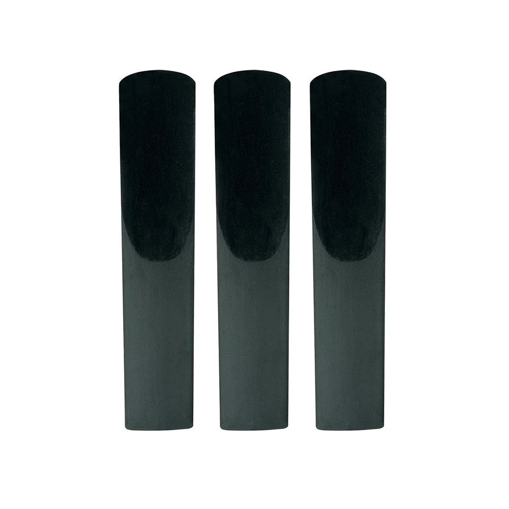 Piezas de cañas de saxofón de plástico y resina, 3 uds., para clarinete, Soprano, Alto, Tenor, instrumentos profesionales, accesorios para saxofón: Amarillo claro