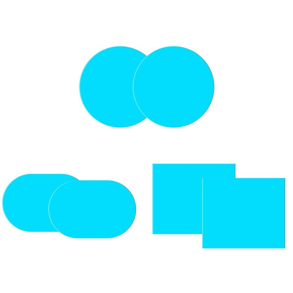 Car Rearview Mirror Rain Film Reversing Mirror Anti-Fog Stick Glass Waterproof Film Universal Side Window Hd Film