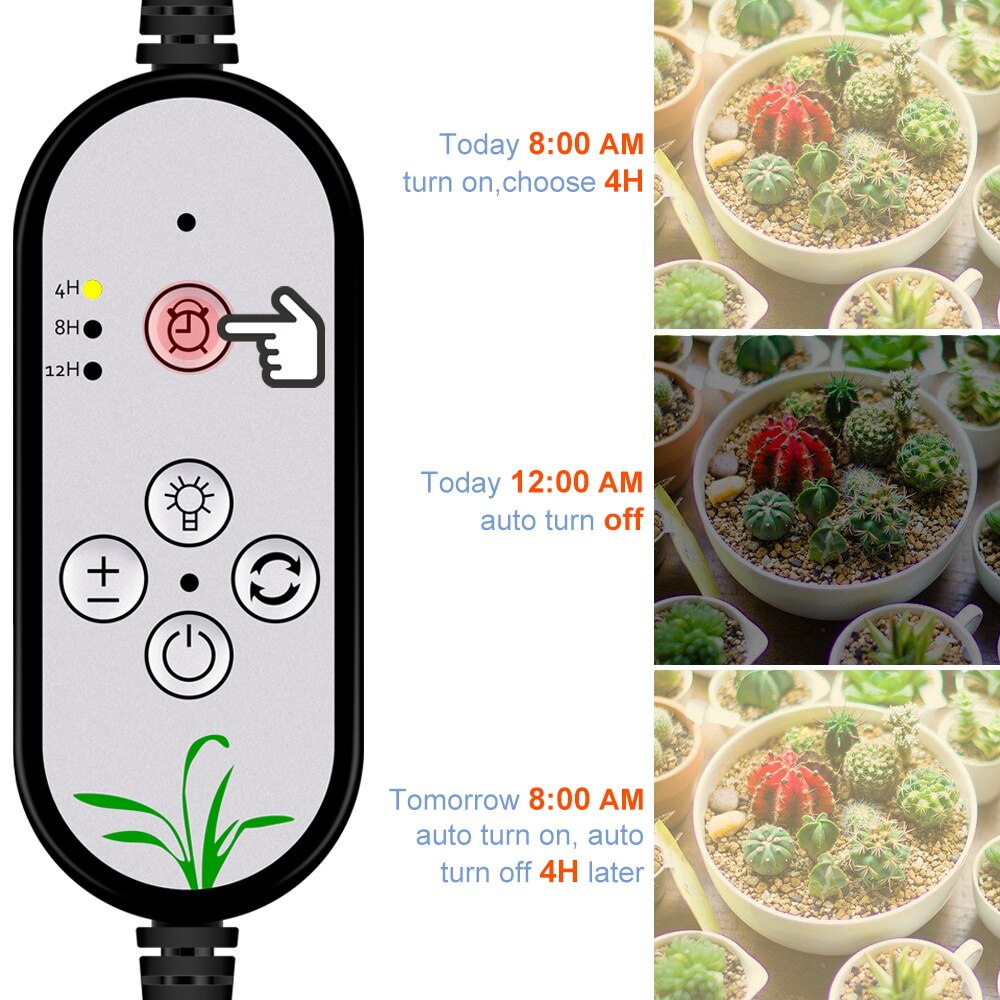 USB Plant Grow Light Full Spectrum Grow Lamp Led Phyto Lamp 4 Heads Phytolamp For Plants Seedlings Flower Home Tent Led Lights