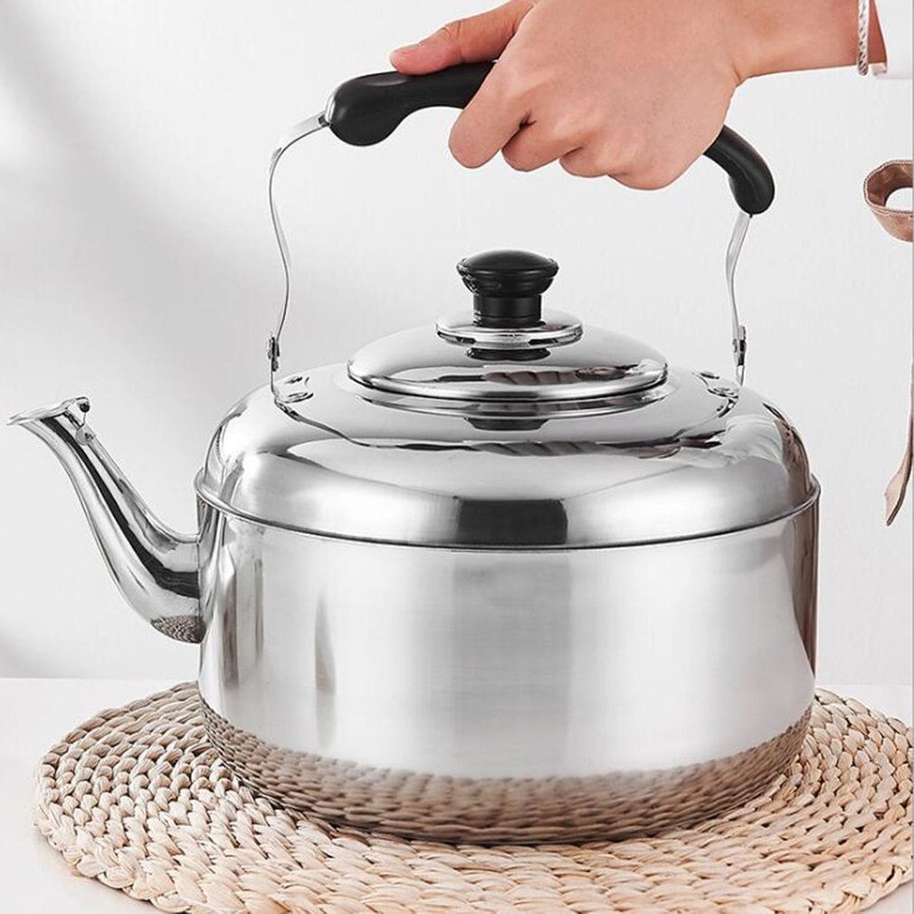 Stainless Steel Kettle Kettle Thick Sound Large Capacity Kettle Induction Cooker Gas Stove Gas Kettle 4L5L6L Camping Kitchen: 5L