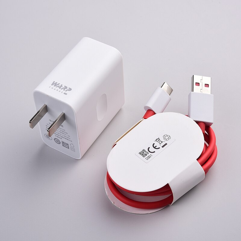 Original Oneplus 30W Warp Charger 5V6A Dash Charge 6A Type C USB Dash Cable 150CM For One plus 1+ Nord N10 N100 7 7T 8 8T Pro 6: US add cable