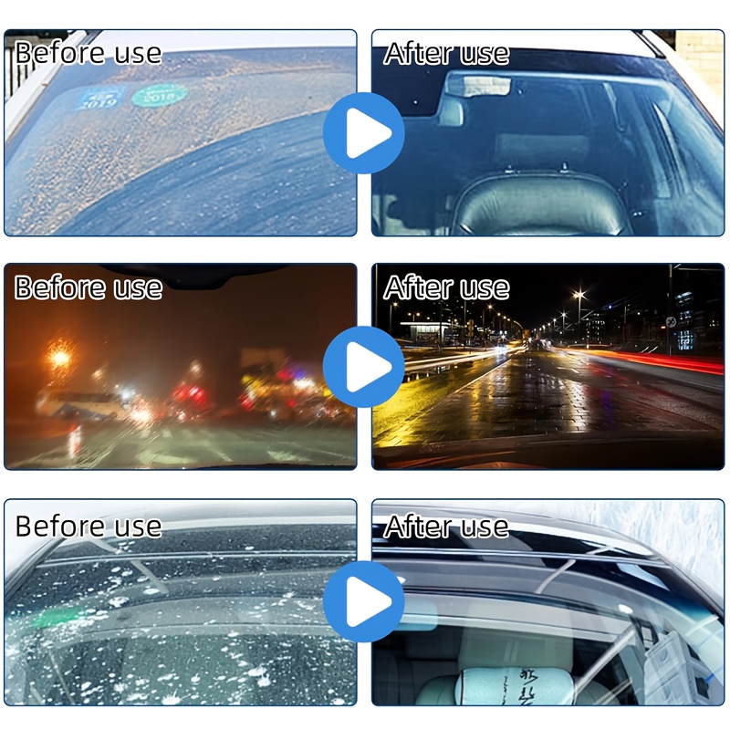 Car glass oil film cleaner, windshield oil film remover, car glass luster repair emulsion, water stain removal.