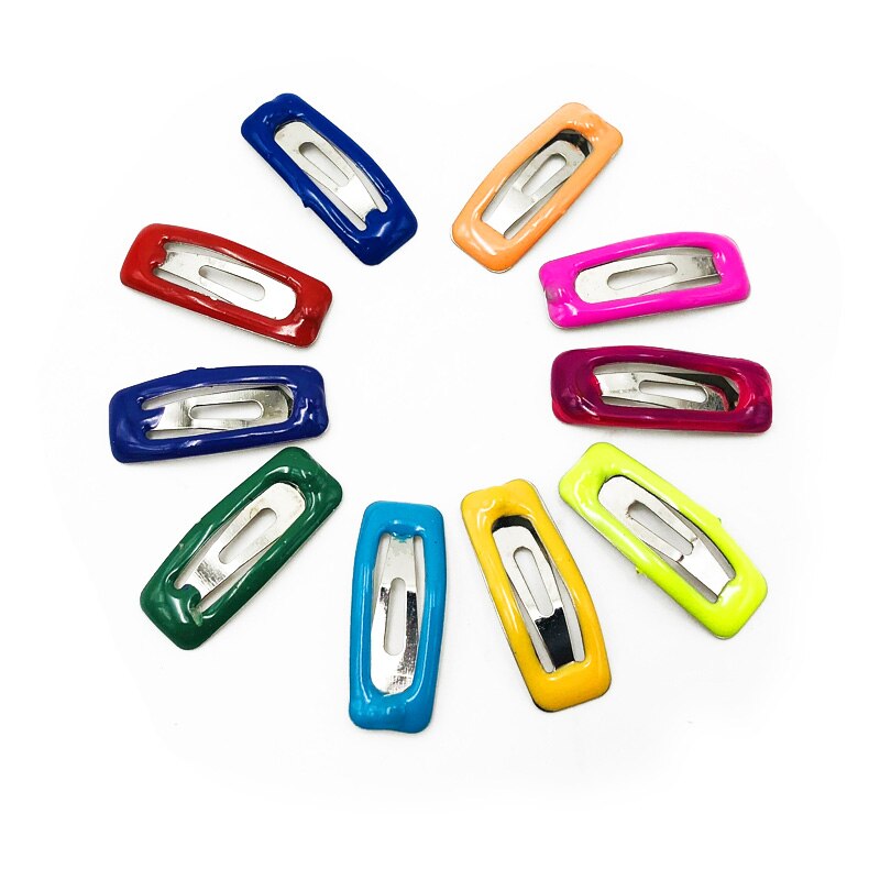 5Pcs/lot Cute Dog Hairpin Colorful Bone Shape Hairpin Pet Small Dogs Hair Clips for Chihuahua Pug Grooming Dog Accessories: Rectangle