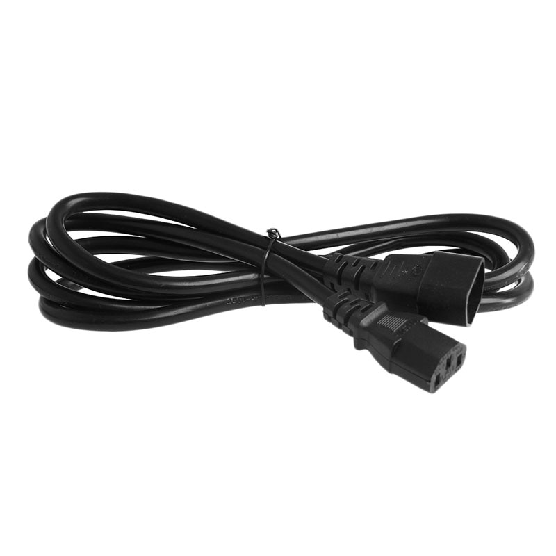 Iec 320 3-- pinner  c14 hann til  c13 kvinnelige hovedkabel 1.8m