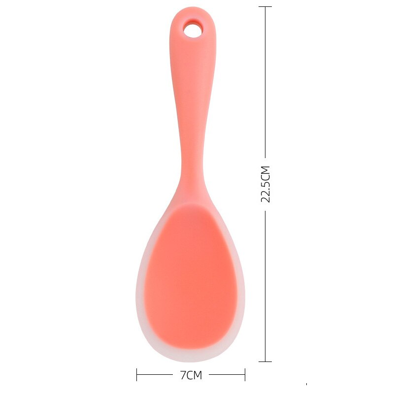 Silicone Rice Spoon Non Stick Paddle Heat Resistant Comfortable Grip Spoons for Rice Mashed Potato Kitchen Tool Kitchenware