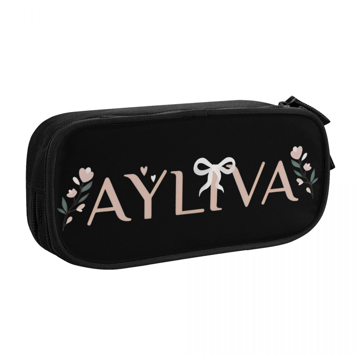 Grote capaciteit potloodzakje Ayliva In Liebe Tour 2024 Kantooraccessoires Dubbellaags potloodtas Dames make-uptas Geweldig cadeau: HEUBLAUW