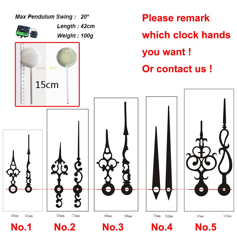 silent clock mechanism replacement with pendulum silent clock mechanism replacement with pendulum