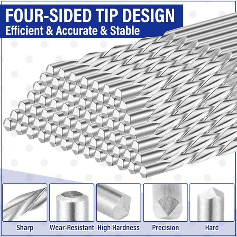 50 Stück Trockenbau bisschen 1/8 Zoll Spiral- säge Spitze Schneid Bits Trockenbau Führungs punkt Schneid Bits Werkzeuge, zur Verwendung mit Spiral- säge