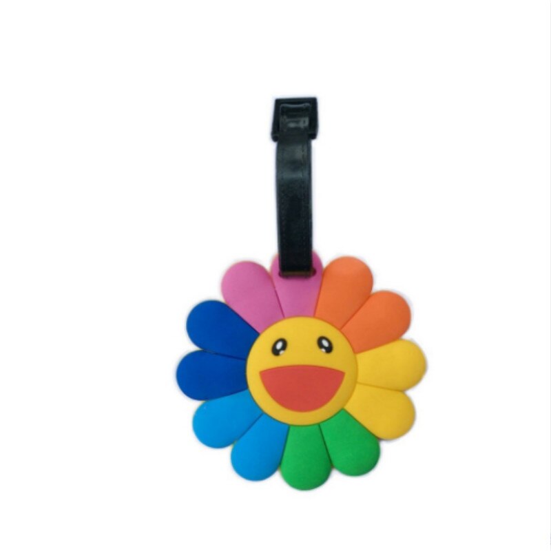 Girasoli colorati etichetta per bagagli accessori da viaggio Gel di silice PVC valigia morbida ID indirizzo indirizzo etichetta per imbarco bagagli