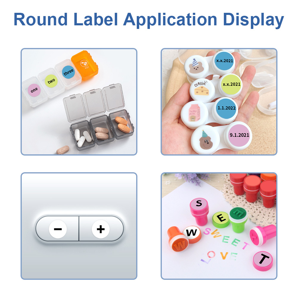 Niimbot D11 D110 Transparent Label Sticker Waterproof D11 White Printing label Luminous Label for NIIMBOT D11 Label Machine