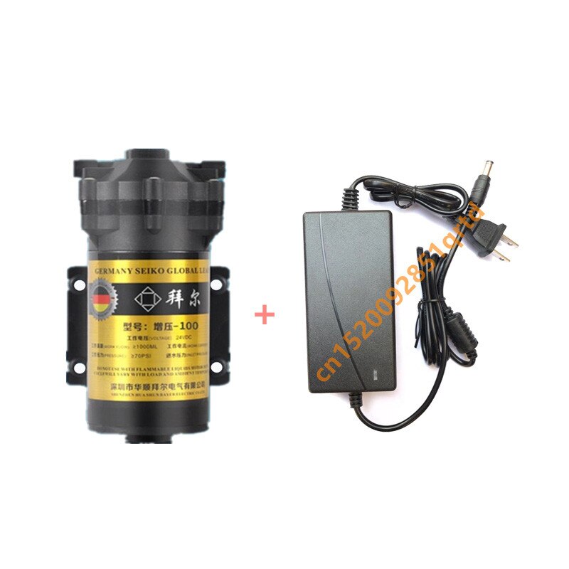 100 Gpd Membraan Booster Pomp 24V Hogedrukpomp Power Adapter Waterzuiveraar Onderdelen Water Omgekeerde Osmose Systeem Aquarium