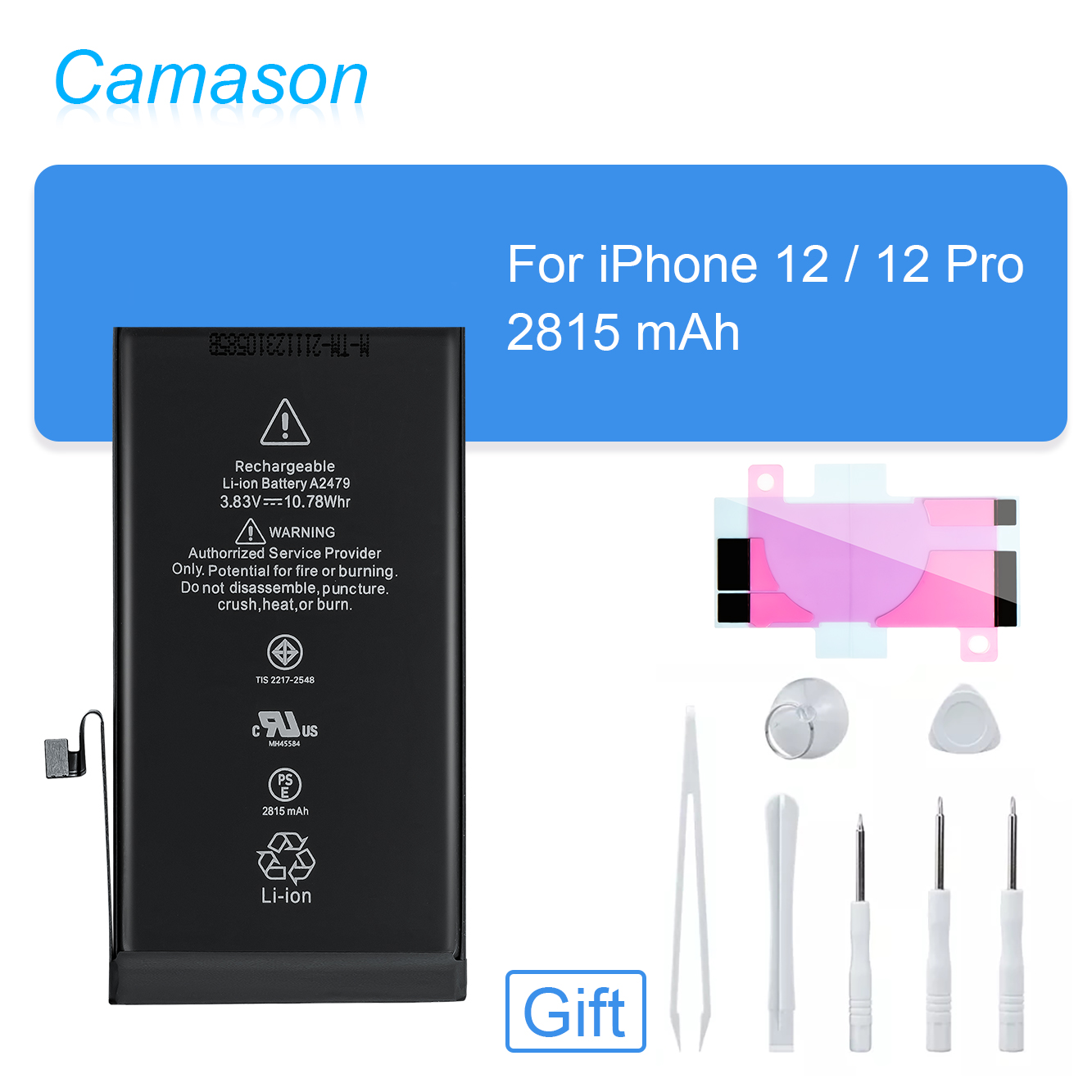 Camason Lithium Battery For iPhone 5 SE 6 6s 5s 7 8 Plus X XR XS Max 11 12 Pro High Capacity Replacement Batteries for iphone6: For iPhone 12 12Pro