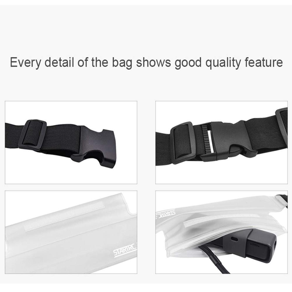 Startrc vanntette hus veske med midje/skulderreim til dji osmo lomme/osmo handling/insta 360 en x/evo actionkamera