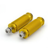 Universal- CNC Motorrad Fußrastenanlage Fußstützen Rändelung Fußrasten Fußrasten Pedal Für Kawasaki ZX10R ZX 10R 2006 - 2007: Gold