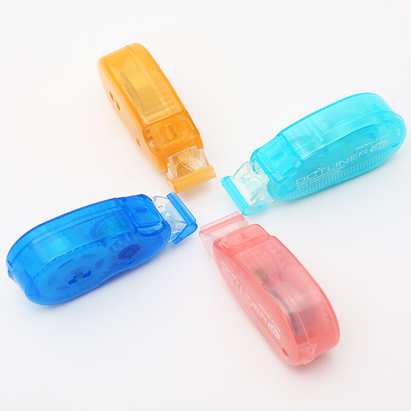 1Pcs Double Sided Adhesive Dots Stick Roller Permanent Adhesive Applicator Glue Tape Dispenser Refillable 6mm x 8m