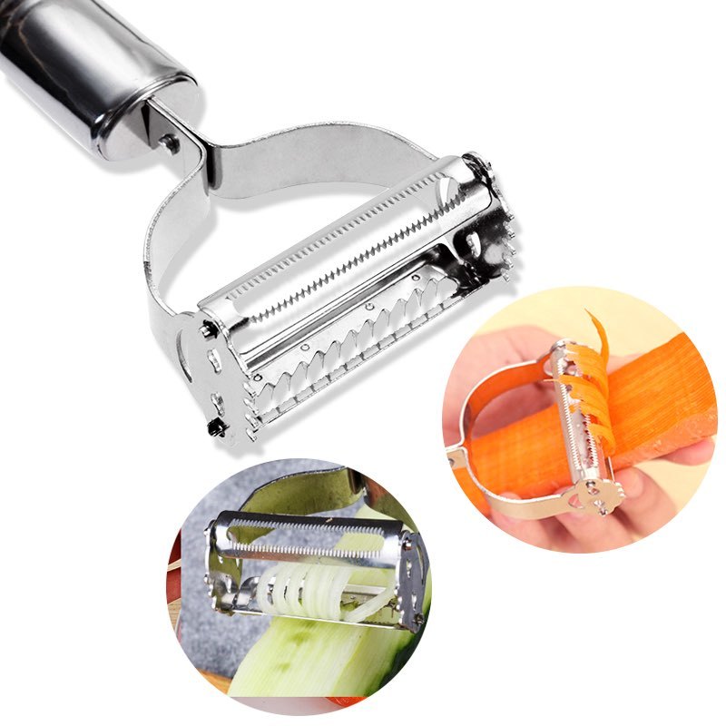 Roestvrij Staal Multifunctionele Dunschiller Julienne Cutter Dunschiller Aardappel Wortel Rasp Keuken Tool