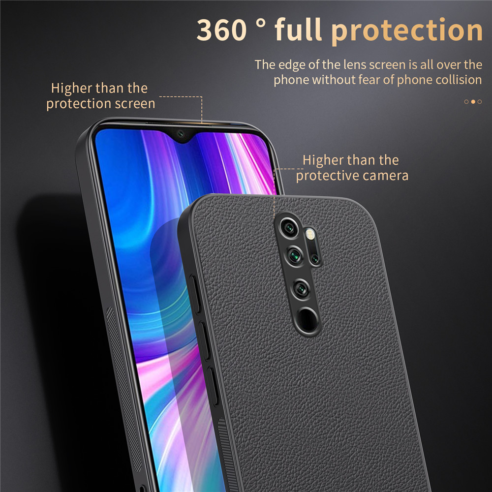 Couverture magnétique à cadre souple en cuir d'affaires de luxe pour Xiaomi Redmi Note 8 Pro Note8 Pro coques de téléphone Capa