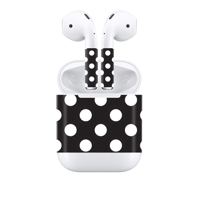 Kolorowe naklejki dla AirPods skórki naklejki wymienny samoprzylepne dekoracyjne skórka kalkomania naklejka dla Airpods winylu naklejki: 0192