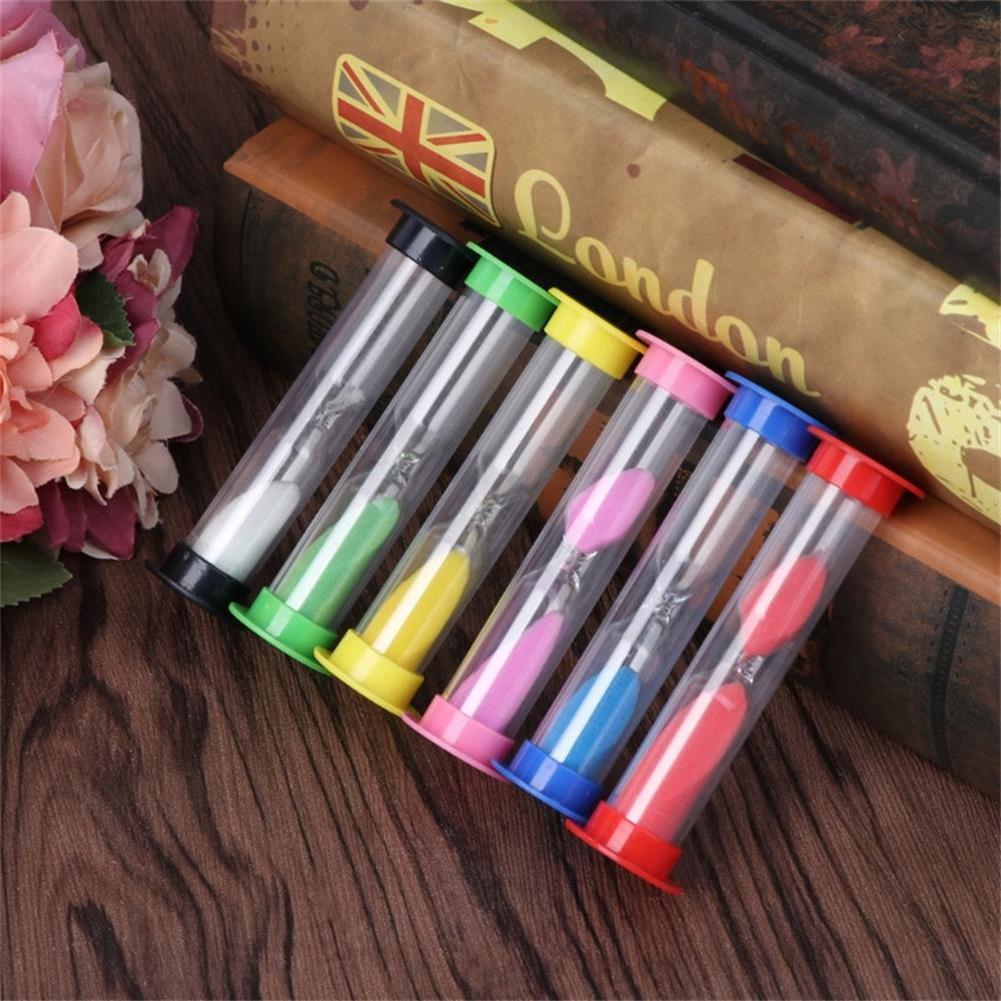 6Pcs Kid 6 Kleuren Klaslokaal Spel Zand Klok Timer Zandloper Zandloper Home Decor