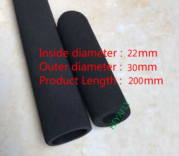 2 szt. Odlewanie gumy z tworzywa sztucznego NBR gąbka ręczna obudowa Fitness sportowy rower piankowy szlifowanie gąbka piankowa tube body parts: 22mm  200mm