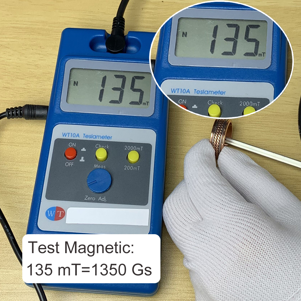 Vinterly Reines Kupfer Magnetische Ringe Frauen Männer verdrehte Gesundheit Energie Finger Offene Manschette Einstellbare Schmuck Hohe Magnet Größenverstellbar