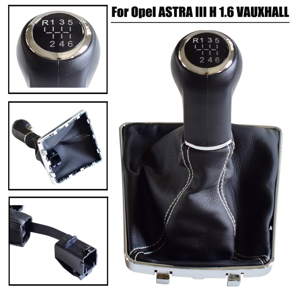 For OPEL ASTRA III H 1.6 VAUXHALL 2004 2005 2006 2007 Car Styling Gear Shift Knob Lever Gaiter Boot Cover Case